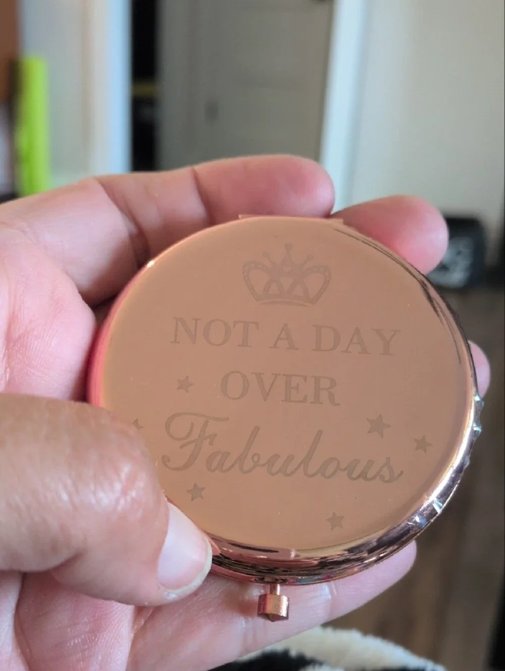 Rose Gold Compact Mirror - Not A Day Over Fabulous